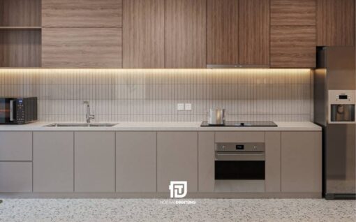 Tủ bếp MDF melamine DT11