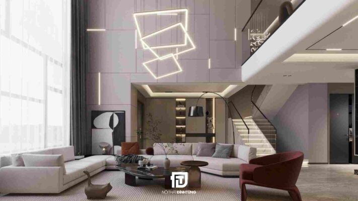 thiết kế nội thất phòng khách hiện đại