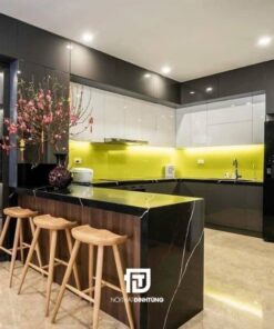 Tủ bếp acrylic bóng gương