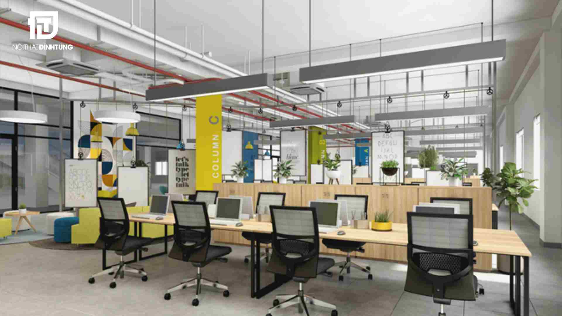 thiết kế nội thất văn phòng
