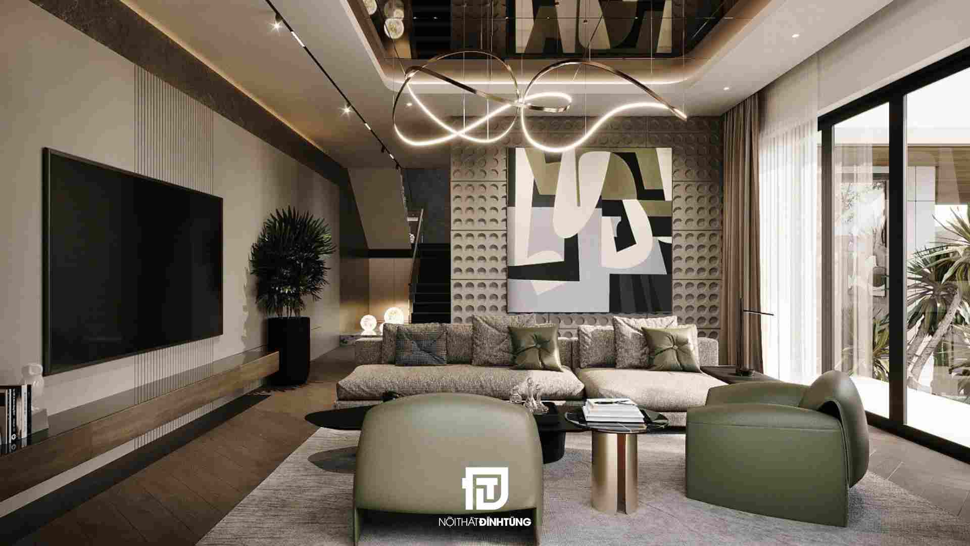 thiết kế nội thất phòng khách