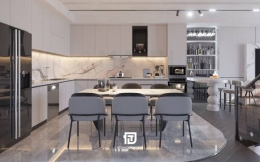 Tủ bếp gỗ công nghiệp DT24