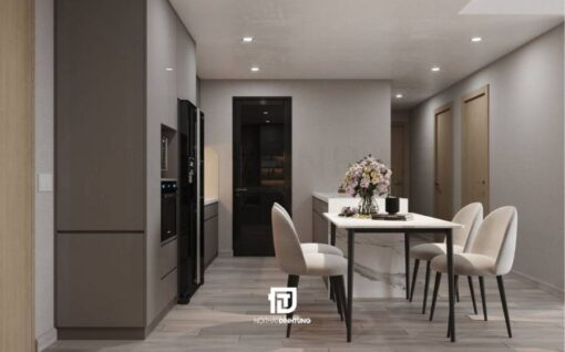 Tủ bếp gỗ công nghiệp DT03