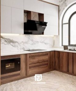 Tủ bếp Acrylic bóng gương DT32