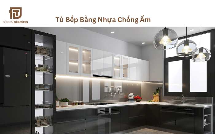 Tủ bếp bằng nhựa chống ẩm