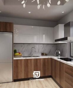 Tủ bếp gỗ công nghiệp DT28