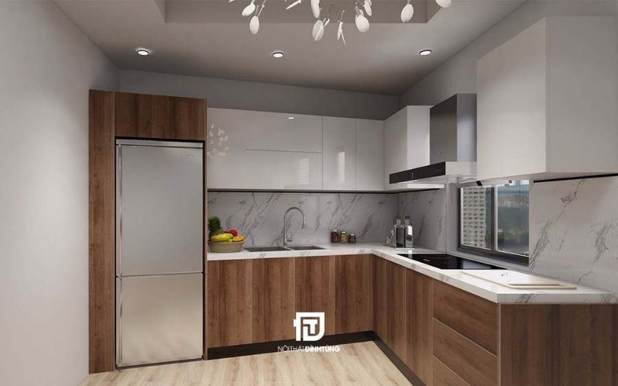 Tủ bếp gỗ công nghiệp DT28