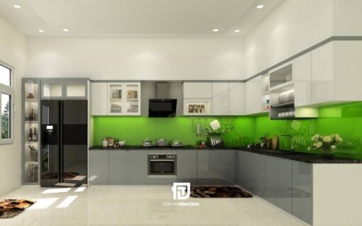 Tủ bếp gỗ công nghiệp DT28