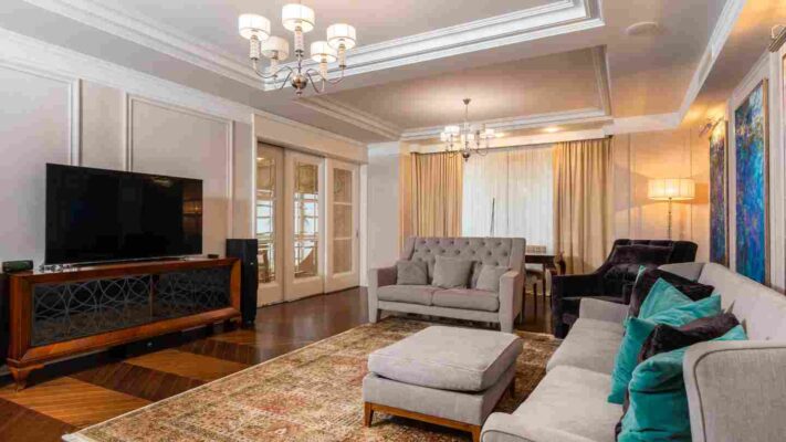 Nội thất phòng khách gỗ công nghiệp – Chất lượng đi cùng xu hướng