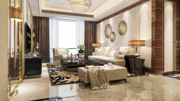 Biến giấc mơ sống sang trọng thành hiện thực với nội thất phòng khách hiện đại cao cấp