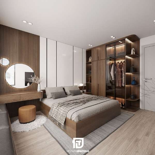 Phòng ngủ 10m2 cho vợ chồng trẻ