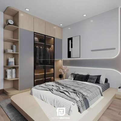 Phòng ngủ 10m2 cho vợ chồng trẻ
