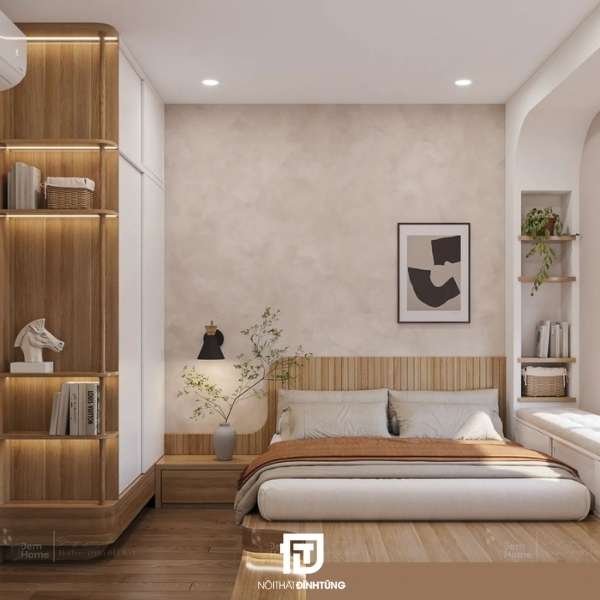 phối màu nội thất phòng ngủ