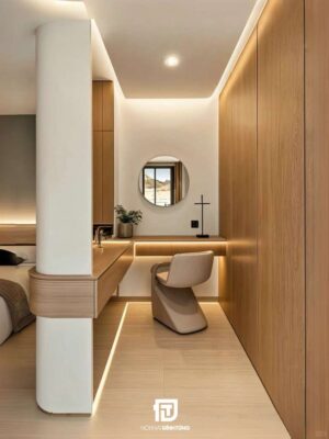 Tủ quần áo kết hợp bàn trang điểm