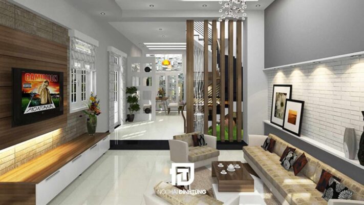 bố trí không gian nhà ống hiện đại
