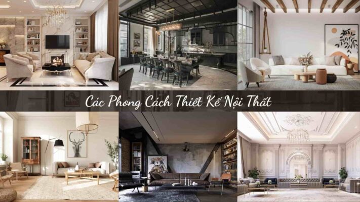 các phong cách thiết kế nội thất