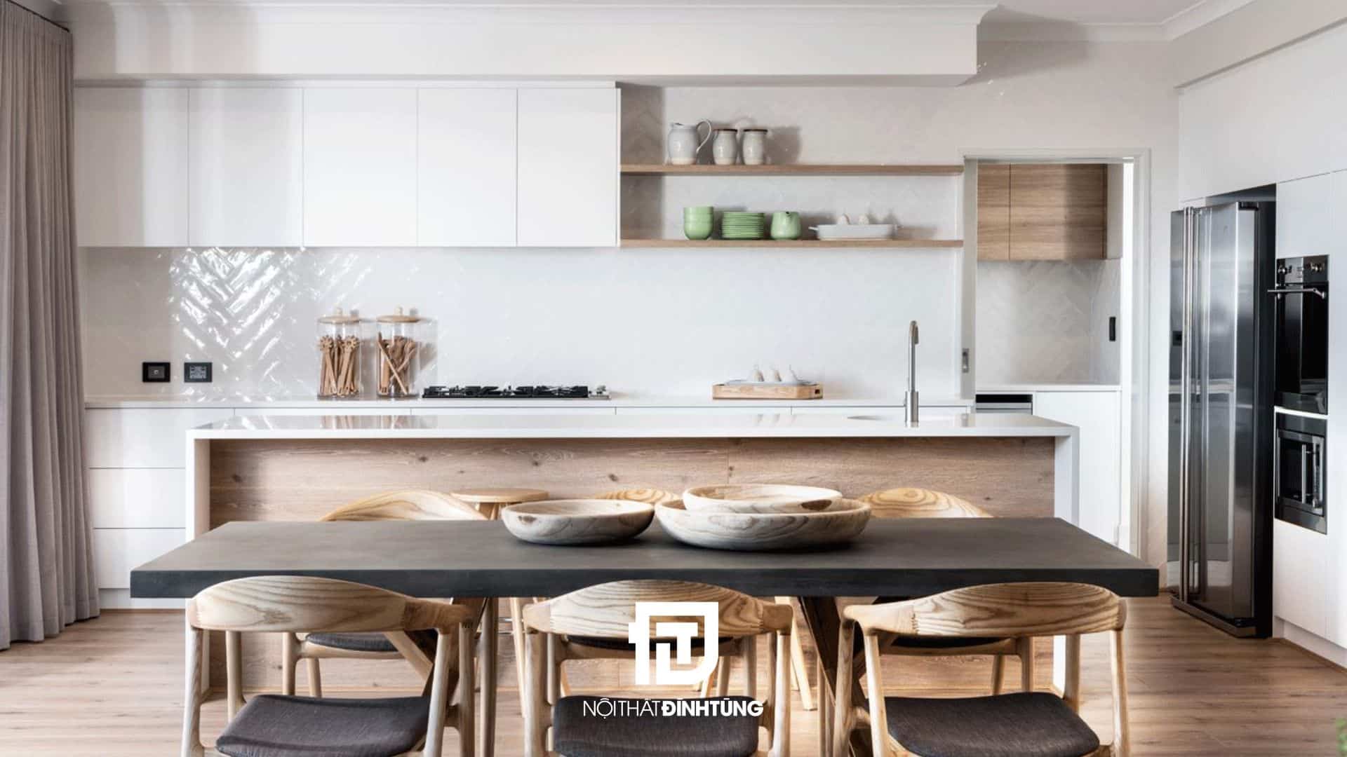 phòng bếp phong cách scandinavian